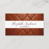 Brown Leather Visitenkarte (Vorderseite)