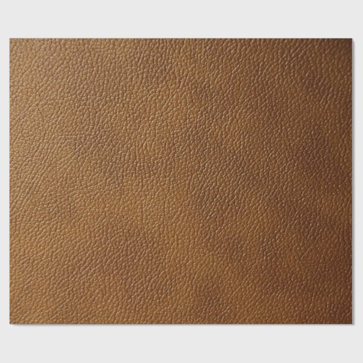 Brown-Leder-Blick Geschenkpapier (Flach)
