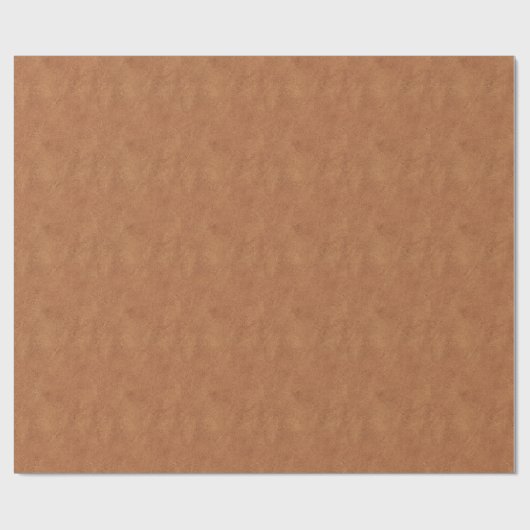 Brown-Leder-Blick Geschenkpapier (Flach)