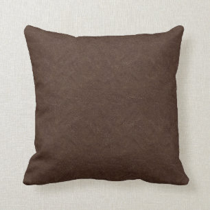 Brown-Leder-Blick Kissen