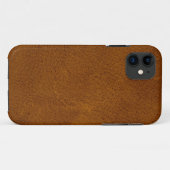 Brown-Leder Case-Mate iPhone Hülle (Rückseite (Horizontal))