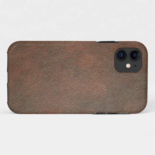 Brown-Leder Case-Mate iPhone Hülle (Rückseite (Horizontal))