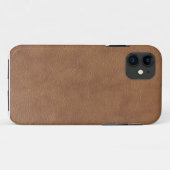Brown-Leder Case-Mate iPhone Hülle (Rückseite (Horizontal))
