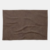 Brown-Leder-Druck-Beschaffenheits-Muster Handtuch (Horizontal)