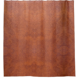 Brown-Leder Duschvorhang