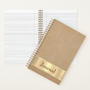 Brown Leder Look Journal Notizblock