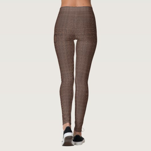 Brown-Leinwand-Blick-Leggings Leggings (Rückseite)