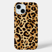 Brown Leopard Print Case-Mate iPhone Hülle (Rückseite)
