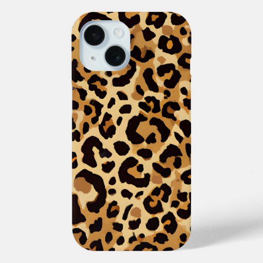 Brown Leopard Print Case-Mate iPhone Hülle (Rückseite)
