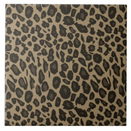 Brown Leopard Print Fliese