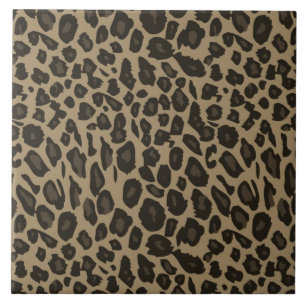 Brown Leopard Print Fliese