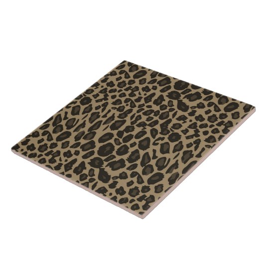Brown Leopard Print Fliese (Seite)