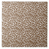 Brown Leopard Print Fliese (Vorderseite)