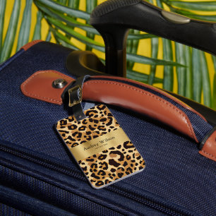 Brown Leopard Print Gepäckanhänger
