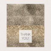 Brown Leopard Print Gold Glitter sparkle (Außenseite Aufgefaltet)