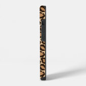 Brown Leopard Print iPhone Hülle (Linke Seite)