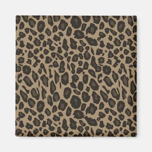 Brown Leopard Print Magnet (Vorne)