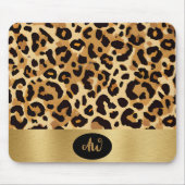 Brown Leopard Print Mousepad (Vorne)