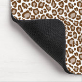 Brown Leopard Print Mousepad (Ecke)