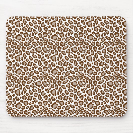 Brown Leopard Print Mousepad (Vorne)