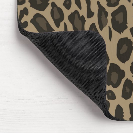 Brown Leopard Print Mousepad (Ecke)