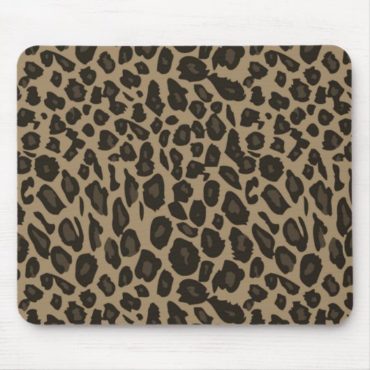 Brown Leopard Print Mousepad (Vorne)