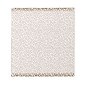 Brown Leopard Print Notizblock (Vorderseite)