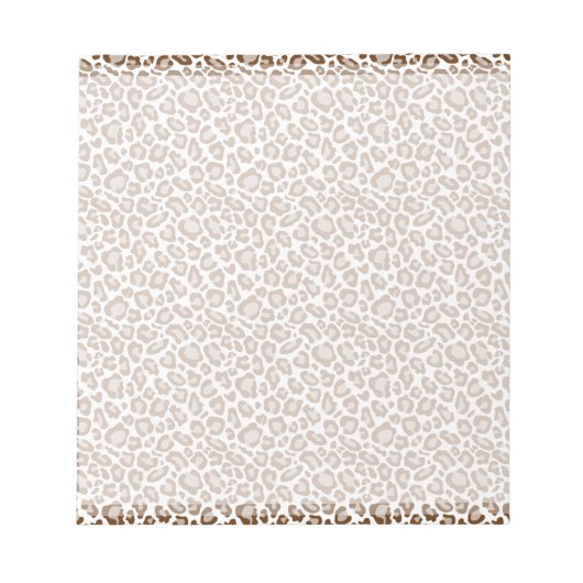 Brown Leopard Print Notizblock (Vorderseite)