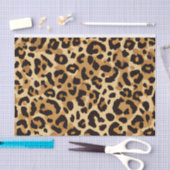 Brown Leopard Print Seidenpapier (Handwerk)