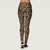 Brown Leopard Safari Print Leggings (Rückseite)