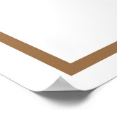 Brown Letter I Poster (Ecke)