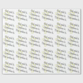 Brown Letters God sagte es Geschenkpapier (Flach)