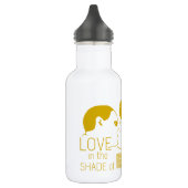 BROWN LIEBE in GOLD Edelstahlflasche (Links)
