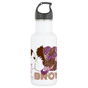 BROWN LIEBE in LILA & PINK Trinkflasche
