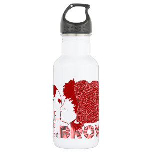 BROWN-LIEBE in RED Edelstahlflasche
