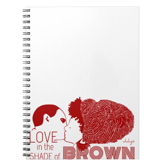 BROWN-LIEBE in RED Notizblock (Vorderseite)