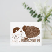 BROWN-LIEBE POSTKARTE (Stehend Vorderseite)