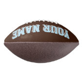 BROWN LIGHT BLUE AND WHITE Custom Football (Gedreht 90)