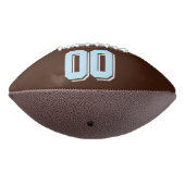 BROWN LIGHT BLUE AND WHITE Custom Football (Gedreht 270)