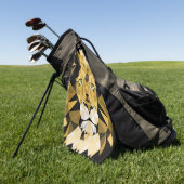 Brown Lion Golfhandtuch (Gras)
