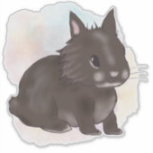 Brown lionhead watercolor aufkleber (Vorderseite)