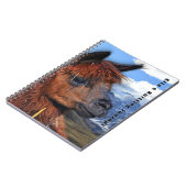 Brown Llama Andes Mountains Personalized Notizblock (Linke Seite)
