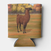 Brown Llama im Herbstweide Dosenkühler (Vorderseite)
