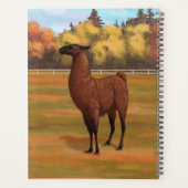 Brown Llama im Herbstweide Planer (Rückseite)