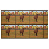Brown Llama im Herbstweide Stoff (Fat Quarter (45,7 x 55,9 cm))