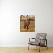 Brown Llama im Herbstweide Wandteppich (Beispiel)