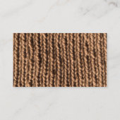 Brown Llama Knitting Visitenkarte (Rückseite)