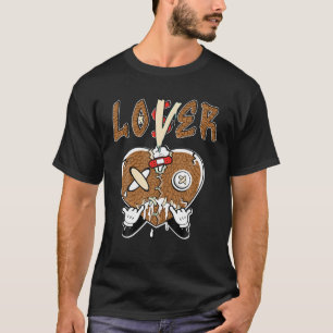 Brown Loser Lover Tropfen Herzklopfen T-Shirt für