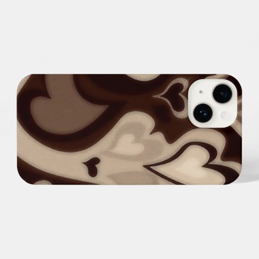Brown love Phone case iPhone Hülle (Rückseite (Horizontal))