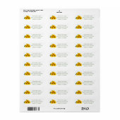 Brown Lovebirds Birds Address Label Liebe - Hochze (Vorne)